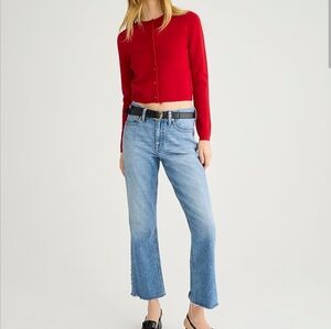 JCrew 9" demi-boot crop jean